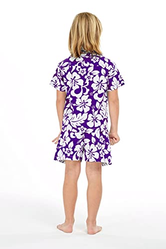 Image of Boys' Aloha Luau Shirt Cabana Set in Signature Prints | 100% Cotton; Button Front Shirt; Signature Tropical Prints; Lightweight Comfort; Vacation Ready