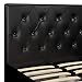 DHP Dakota Upholstered Faux Leather Platform Bed with Storage Drawers - Twin Size (Black)