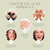 Pure World Natural Organic Castor Oil 1000ml Premium Quality Cold & Fresh Press Glass Bottle Hexane Free for Hair, Skin - Ideal for Moisturizing, Conditioning, and Eyelashes & Eyebrows- Food Grade - Image 8