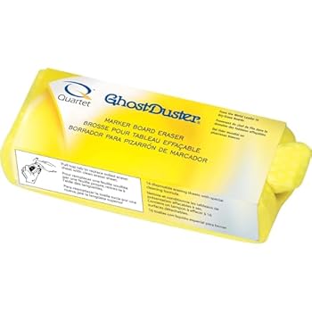 Quartet GhostDuster Whiteboard Eraser, Peel-Away Pad, 16 Sheets (920332)
