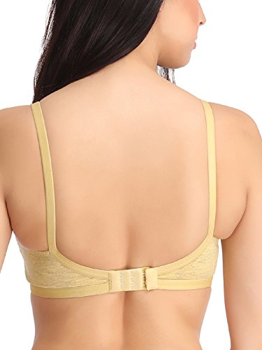 Image of Clovia Women's Cotton Non-Padded Non-Wired Full Cup Bra - Yellow