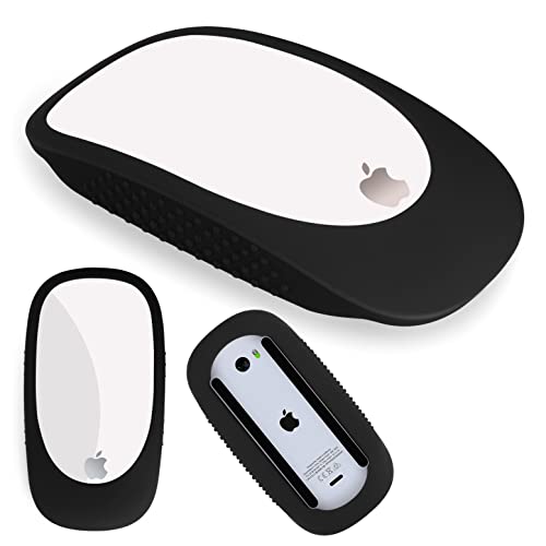 AKSHFETH Silicone Protector for Apple Magic Mouse, iMac Magic Mouse Cover Case - Anti-Drop Protective Sleeve (Black)