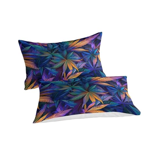 Parure de lit imprimé 3D feuilles, le cadeau utile pour lit d'enfant et ado