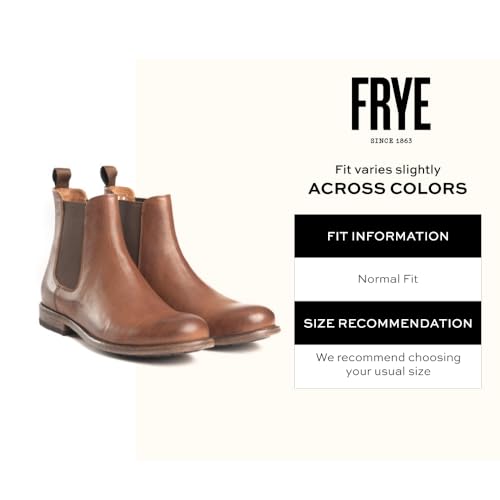 Image of Frye Tyler Chelsea Boots for Men Designed with Flexible Blake Construction and Elasticated Side Panels, Comfort Footbed and Full Leather Lining - 6 inch Shaft Height