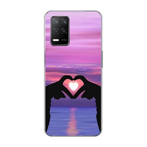 KARTXITAI Case Compatible with Q3 5G,Shockproof Slim Thin Silicone Protective Anti-Fingerprint Anti-Scratch Anti-Fall Phone Cover - Love,Sky,Sunset,Glow,Lovers