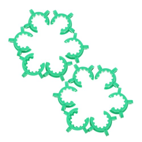SOLUSTRE Sturdy Plastic Frosted Glass Connector Clamp 12pcs Lab Clamp Set for Lab Office Applications