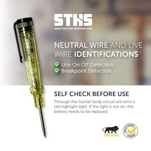 Image of AC 24-250V Contact Electrical Detector Slotted Screwdriver Tester Pen 1 Piece Digital Voltage Tester