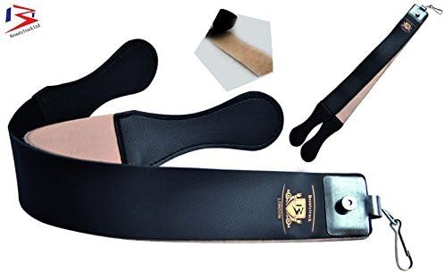 Genuine Leather Sharpening Strop Strap - 20 cm Pure Leather Belt - Classic Shaving Razor Belt for Straight Cut Throat Shaving Razors - - Image 4
