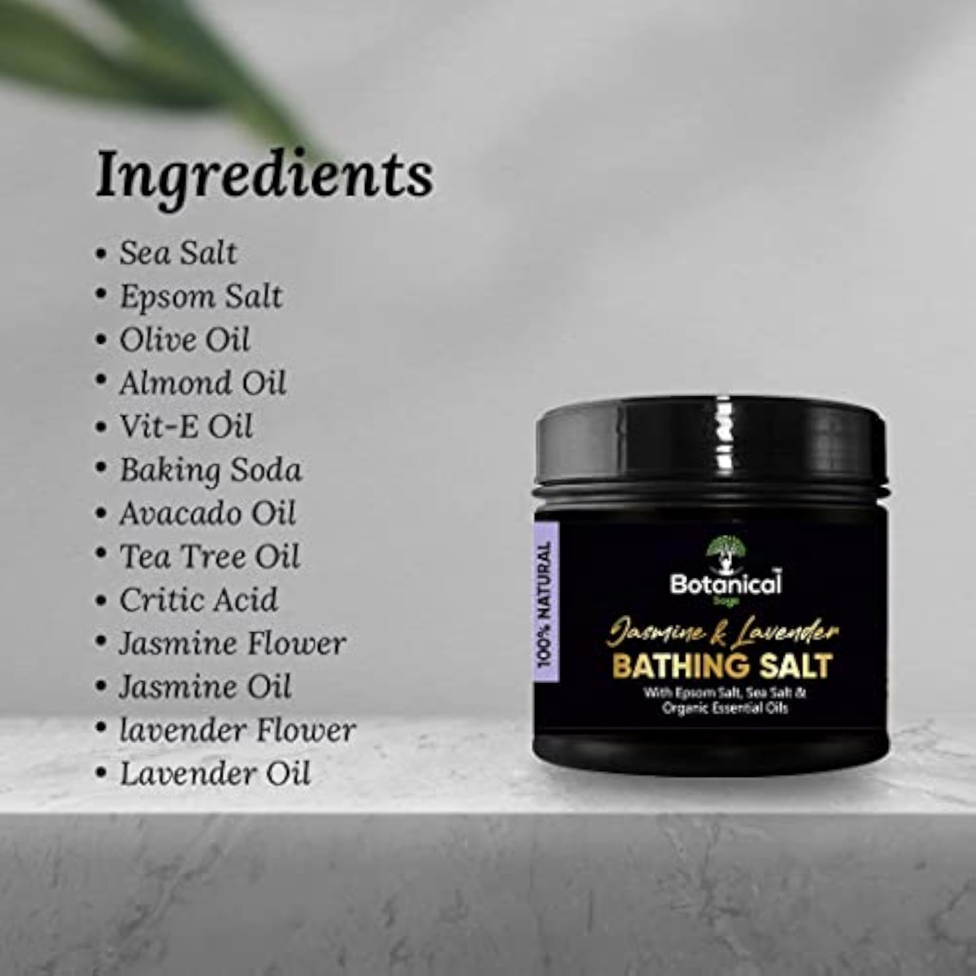 Botanical Sage-Lavender Jasmine Bathing Salt, 1Kg