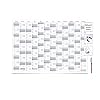 Gigatime Wandkalender jaarplanner 2022 formaat: DIN A2 59,4 x 42,0 cm blauwgrijs vochtig afwisbaar met 1 niet-permanente…