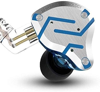 Yinyoo KZ ZS10 Pro In Ear Monitor Earphone, 4BA and 1DD KZ Earbuds, In-Ear Hybrid Headphones Zs10 Pro IEM Earphones with Detachable 0.75mm 2 Pin Cable for Stage Musician Singer (Black, No mic)