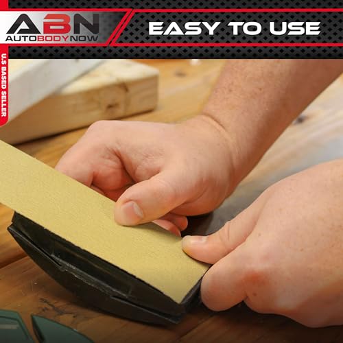 image for ABN Adhesive Sticky Back 80-Grit Sandpaper Roll 2-3/4in x 20 Yards Alu