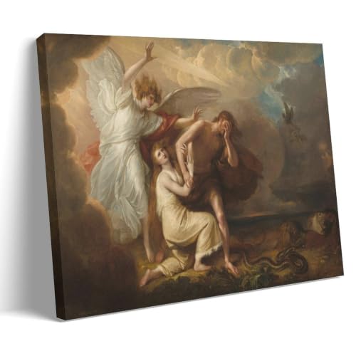 Poster Lost Cabin Benjamin West Adam et Eve tableau toile moderne 30x45