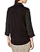 A. Byer Women's Juniors Front Tab-Sleeve Top, Zipper Black, M