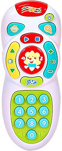 Dahuniu Baby Remote Control Toy with Light and Sounds, for 6 Months+ Old Boys and Girls.