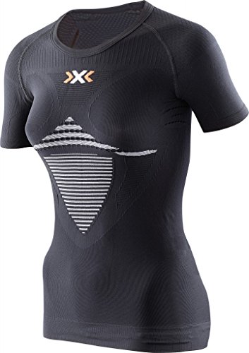 X-Bionic Energizer Mk2 Light UW Sh-SL, Maglia Intima Termica Donna, Nero/Bianco, XS