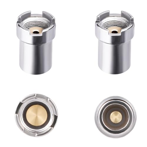 4pcs 510 Threaded Magnetic Adapters, Thread Screw Magnetic Converter 510 Thread Cartridges Connector Metal Repair Accessories for Electronic Equipment (Silver)