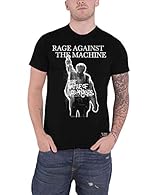 Rage Against The Machine Men's Album Cover T-Shirt, Black, Large, 100% Cotton, Standard Size Product type : shirt Brand: Rage Against The Machine