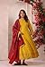 Liva Fashion Indian Women's Pure Cotton Anarkali Printed Kurta with Dupatta (JARTI Yellow-JP55-LF_S_YELLOW_Small)