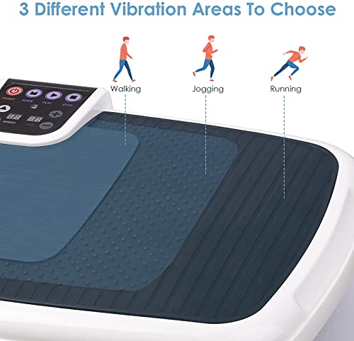 Fitness Vibrationsplatte, 6 in 1 Multifunktions | Schweigen | rutschfeste Vibrationstrainer | 120 KG Belastbar, Vibrationsboard Fitnesstraining von Zuause, mit 2 Fitnessbänder - Image 6