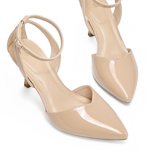 mysoft Women's Closed Toe Kitten Heels Comfortable Dress Pumps Shoes by mysoft - Used condition - Image 6