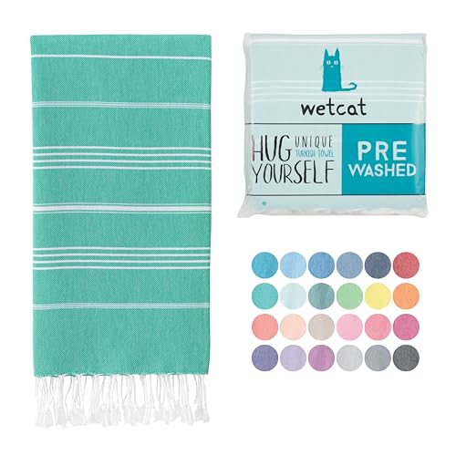WETCAT Turkish Beach Towel Oversized 38x71 100% Cotton