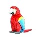 WJCRYPD 30 Cm Carino E Realistico Scarlatto Macaw Peluche Giocattolo Realistico Pappagallo Rosso Peluche Giocattolo Uccello Peluche Bambola Morbida Giocattolo Regalo Bambola Peluche Qf Shop