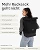 Johnny Urban Rucksack Herren & Damen Schwarz - Allen Large - Rolltop Backpack Groß für Fahrrad, Arbeit, Uni - Laptop Tagesrucksack mit Schuhfach - Wasserabweisend #1