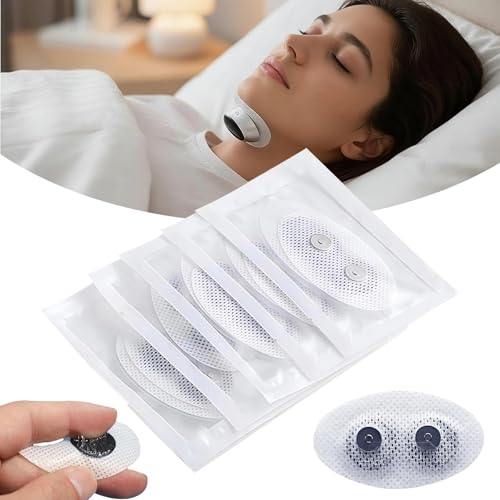 BEBESIRI Anti Snoring Device Electrode Plate, 10-Pack Replacement Pads for Electric Anti Snore Stopper Machine Accessories
