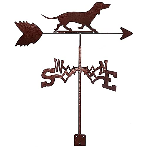 Girouette de toit chien indicateur vent outils de mesure 35x50