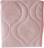 SheetWorld Crib Bib Sheet Saver, Soft Cotton, 4 Secure Ties, Solid Pink, Made in USA