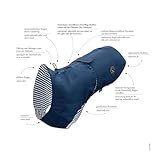 Hunter Hunde-Regenmantel Milford, Farbe: gelb, ergonomische Passform für optimalen Schutz, individuell verstellbar, Reißverschluss für Geschirrträger, pflegeleicht & waschbar bei 30 °C, Größe: 45