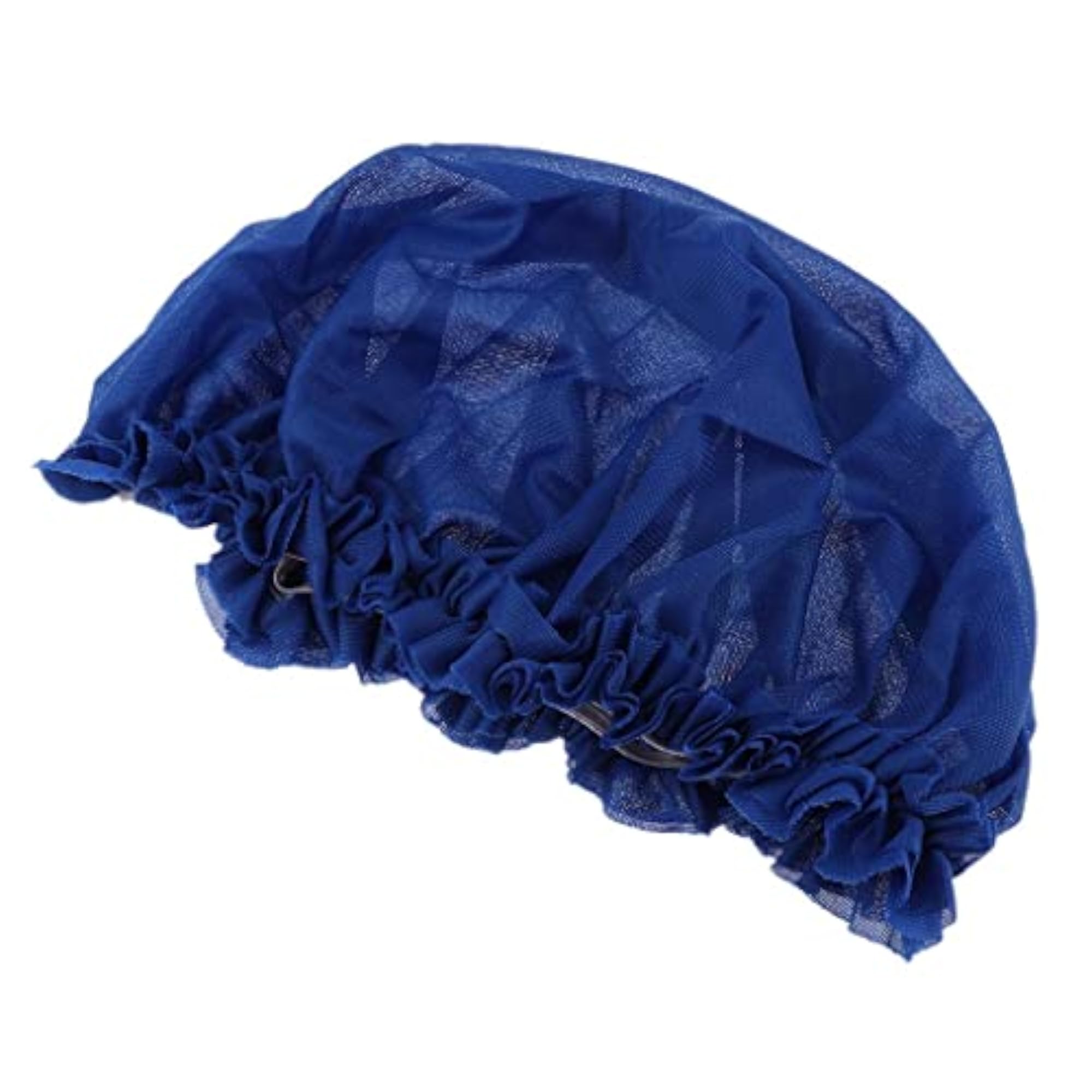 Vintage Retro Royal Court Lace Sleep Cap, Blue