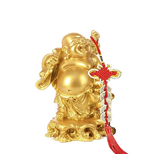 布袋様 置物 布袋さん 七福神 金運 縁起 布袋様の置物 布袋像 弥勒菩薩 仏像 金運アップ 風水 グッズ 開運グッズ お守り 家庭円満 開運インテリア お礼 新年 贈り物 (金)