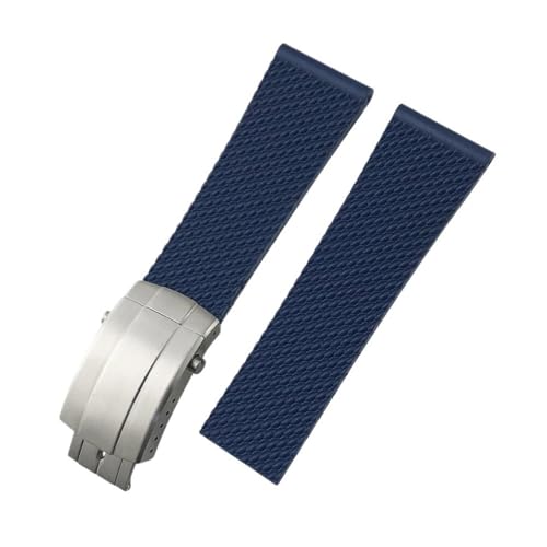 Bracelet silicone tressé 22mm anti-transpiration pour Breitling Avenger robuste