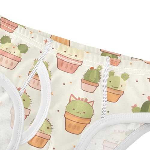 KLL Different Cactus Toddler Boys Soft Boxer Briefs Breathable Children Undies4