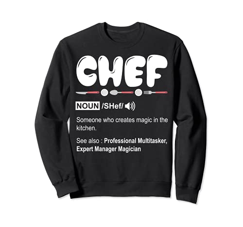 Chef Definition Shirt - Funny Cooking Design Chef Sudadera