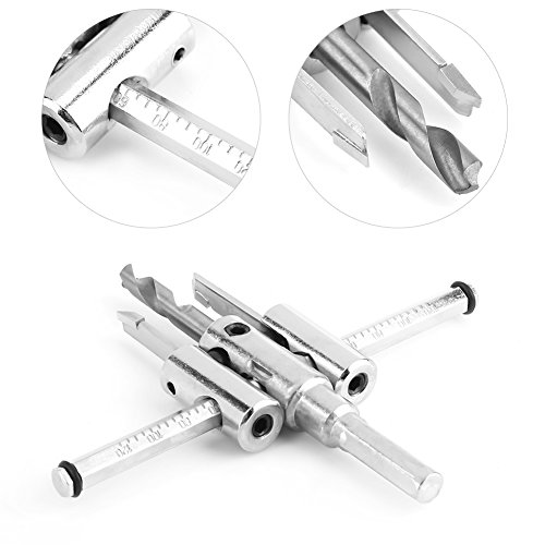 Broca ajustable para círculos de 30-120mm para madera y plástico miniatura 3