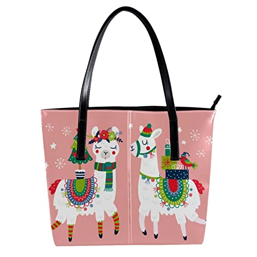 Sac bandouliere femme grand cabas fourre-tout motif ours renard et fleurs imprimees