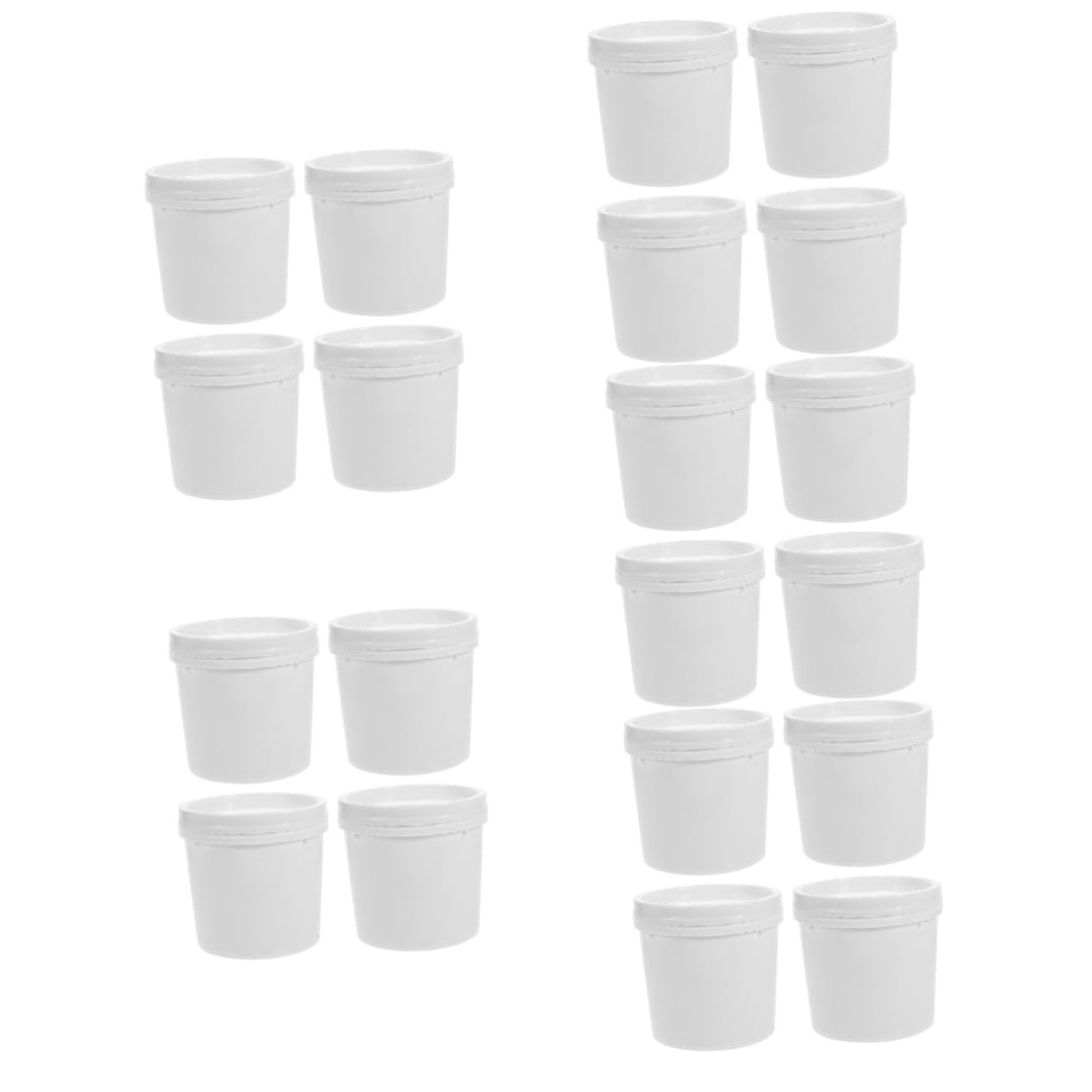 Zerodeko 5 Series Cubo De Plástico De Calidad Alimentaria Lata De Pintura Botes De Pintura Con Tapa Cubos De Agua Con Tapa Cubos Con Asas Baldes Cubo De Agua El Plastico 4 Piezas X 5