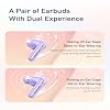 AWEI T90 Wireless Earbuds, Bluetooth 5.3 Headphones Bass Stereo, Ear Buds with Noise Cancelling Mic, IPX6 Waterproof in Ear Earphones, 35H Playtime for Laptop Pad Phones Sports Workout, White