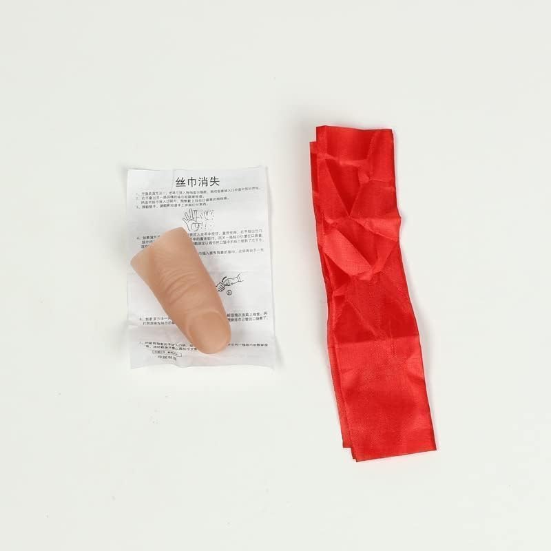 6Pcs Thumb Tip Magic Tricks Fake Thumb Tip Silk Vanish Magic Disappearing Silk Fake Thumb Tip Magic Trick Gimmick Magician Accessory and Practical Jokes Magic Tricks Making Objects Appear Disappear - Image 4