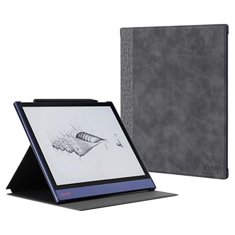 Ayotu Case for Onyx BOOX Note Air 1/Note Air 2/Air 2 Plus 10.3'' Paper Tablet, Auto Sleep/Wake, Durable Fabric Folio Cover with Foldable Stand, Grey (NOT Fit BOOX Note Air 3C) Cover