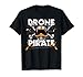 Drone pirate quad freestyle FPV quadricoptère grunge T-Shirt