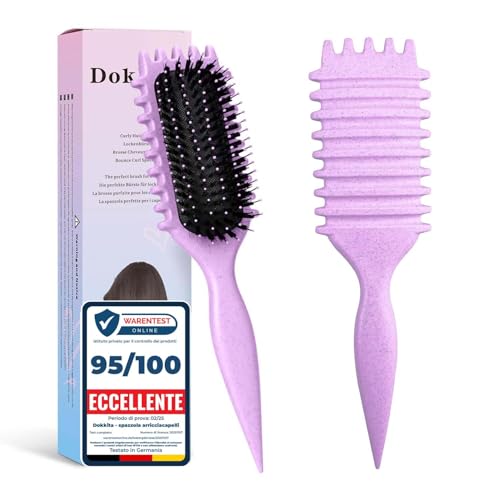 Dokkita Curl Brush for Curly Hair – Violet