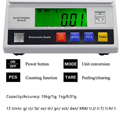 Nwkhrso WJL2403280308 Electronic Precision Balance Lab Scale Analytical Industrial Weighing And Counting Scientific Digital Jewelry Kitchen Scales 13 Units thumb #3