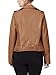 KOGMO Women's Faux Leather Zip Up Everyday Bomber Jacket