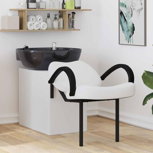 Générique Fauteuil de shampooing Blanc et Noir 63 x 141 x 92 cm PVC,Entreprise & Industrie,Coiffure & cosmétologie,Fauteuils de Coiffure,Blanc,20.5 KG,42009071