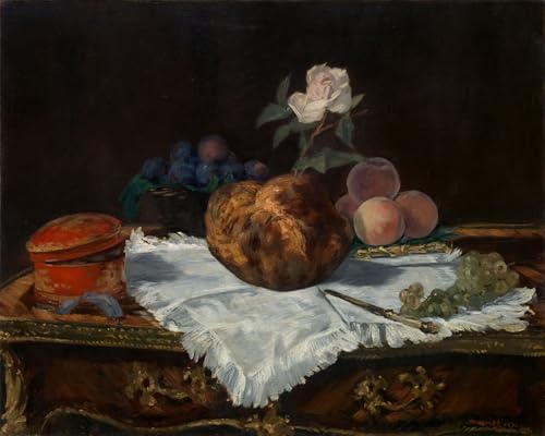 Peinture sur toile la brioche d'Edouard Manet pour mur vide