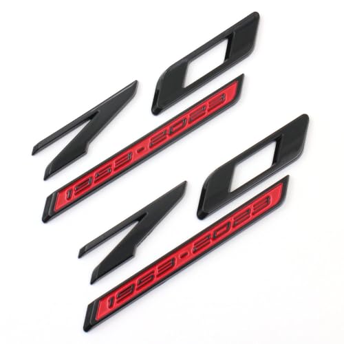 Repuesto de insignias 3D para renovar el emblema lateral 70 aniversario de Corvette C8